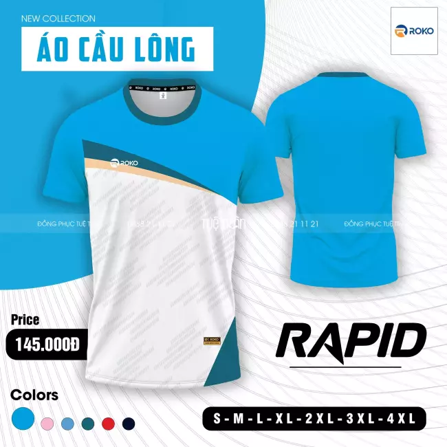 Áo cầu lông nam Roko Rapid