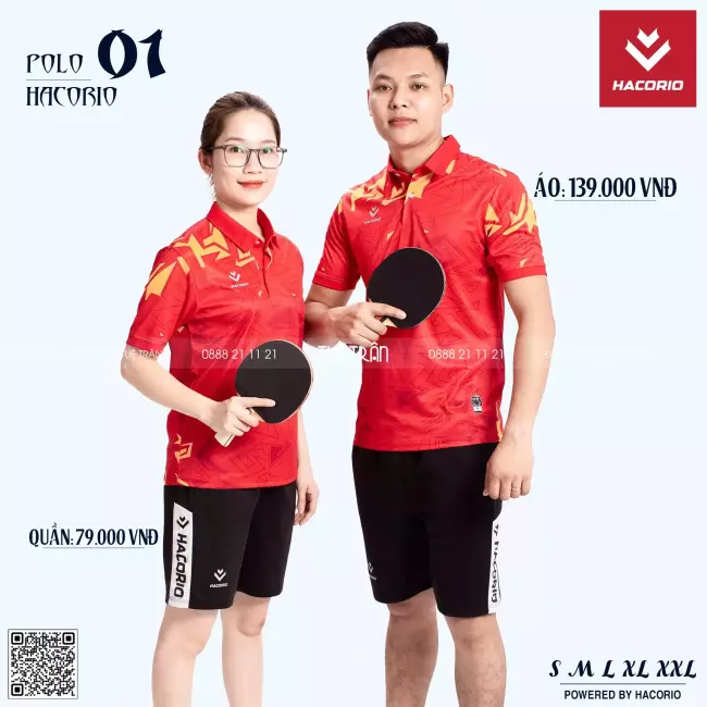 Áo cổ trụ thể thao Hacorio Polo 01