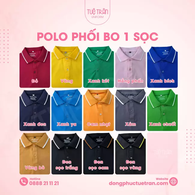 Polo phối bo 1 sọc