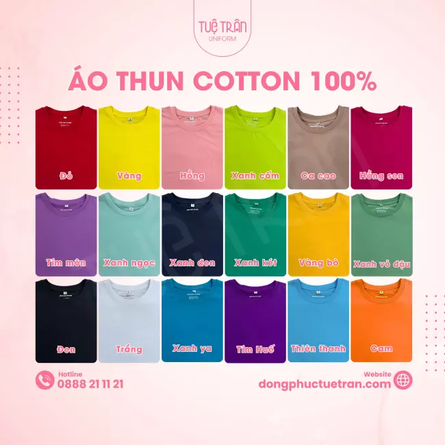 Áo thun cotton 100%