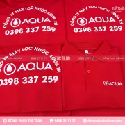 Đồng phục áo thun máy lọc nước Aqua TH