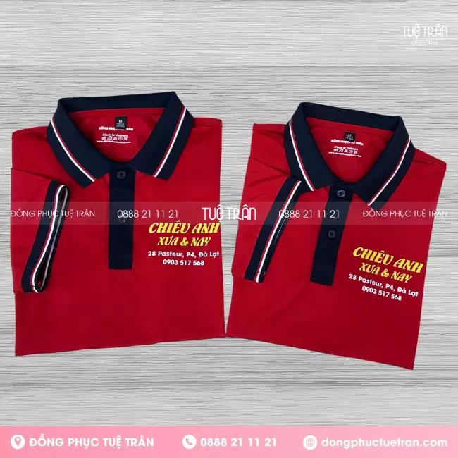 Đồng phục áo thun Nhà hàng Chiêu Anh Xưa và Nay