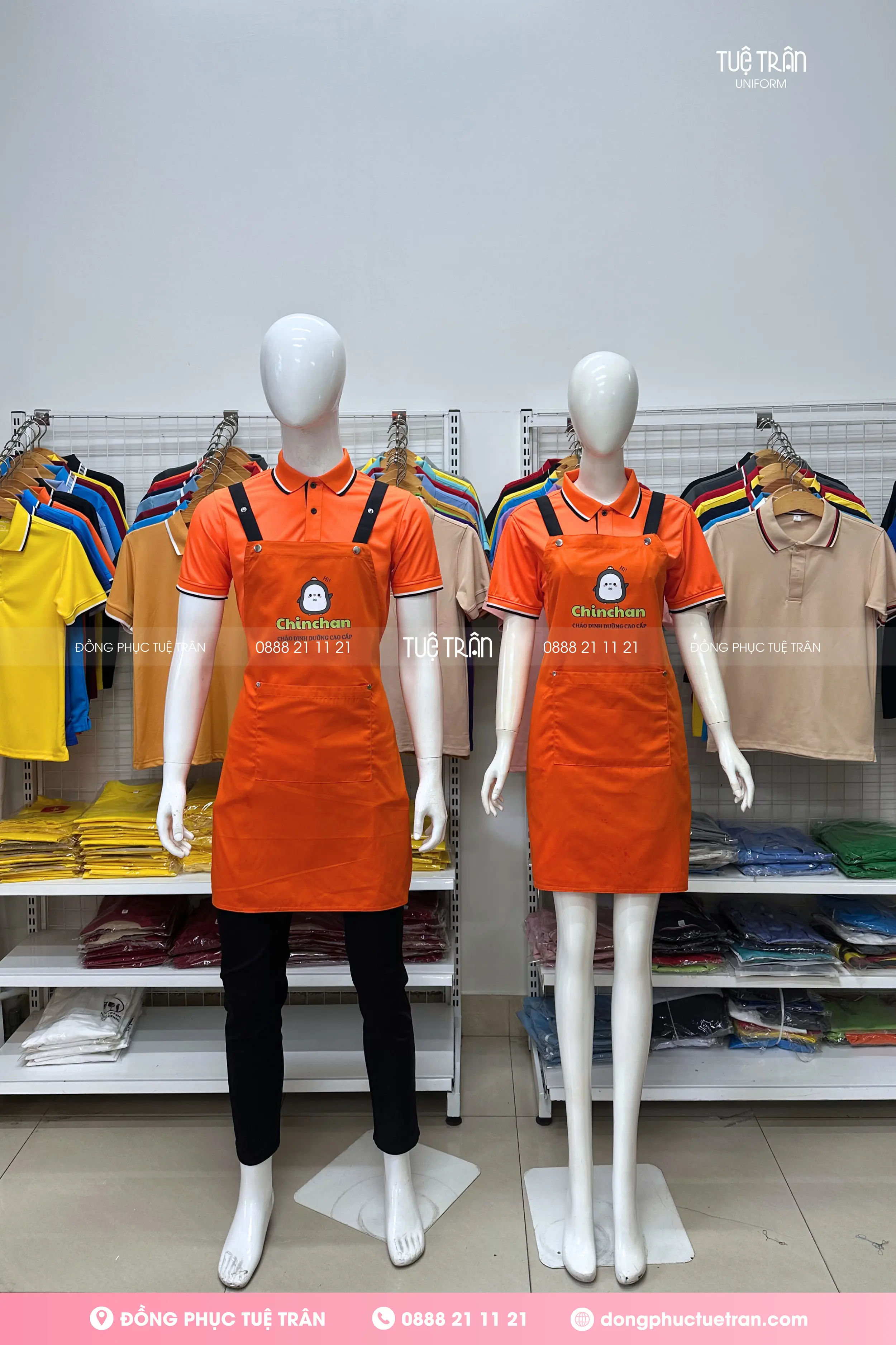 Đồng phục tạp dề Cháo dinh dưỡng Chin Chan