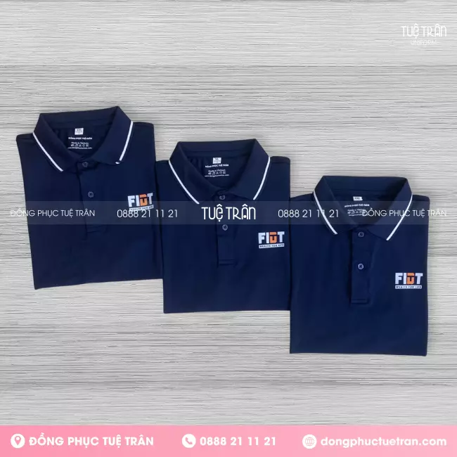 Đồng phục áo thun cổ trụ Công ty FIDT