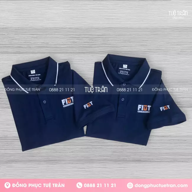Đồng phục áo thun cổ trụ Công ty FIDT