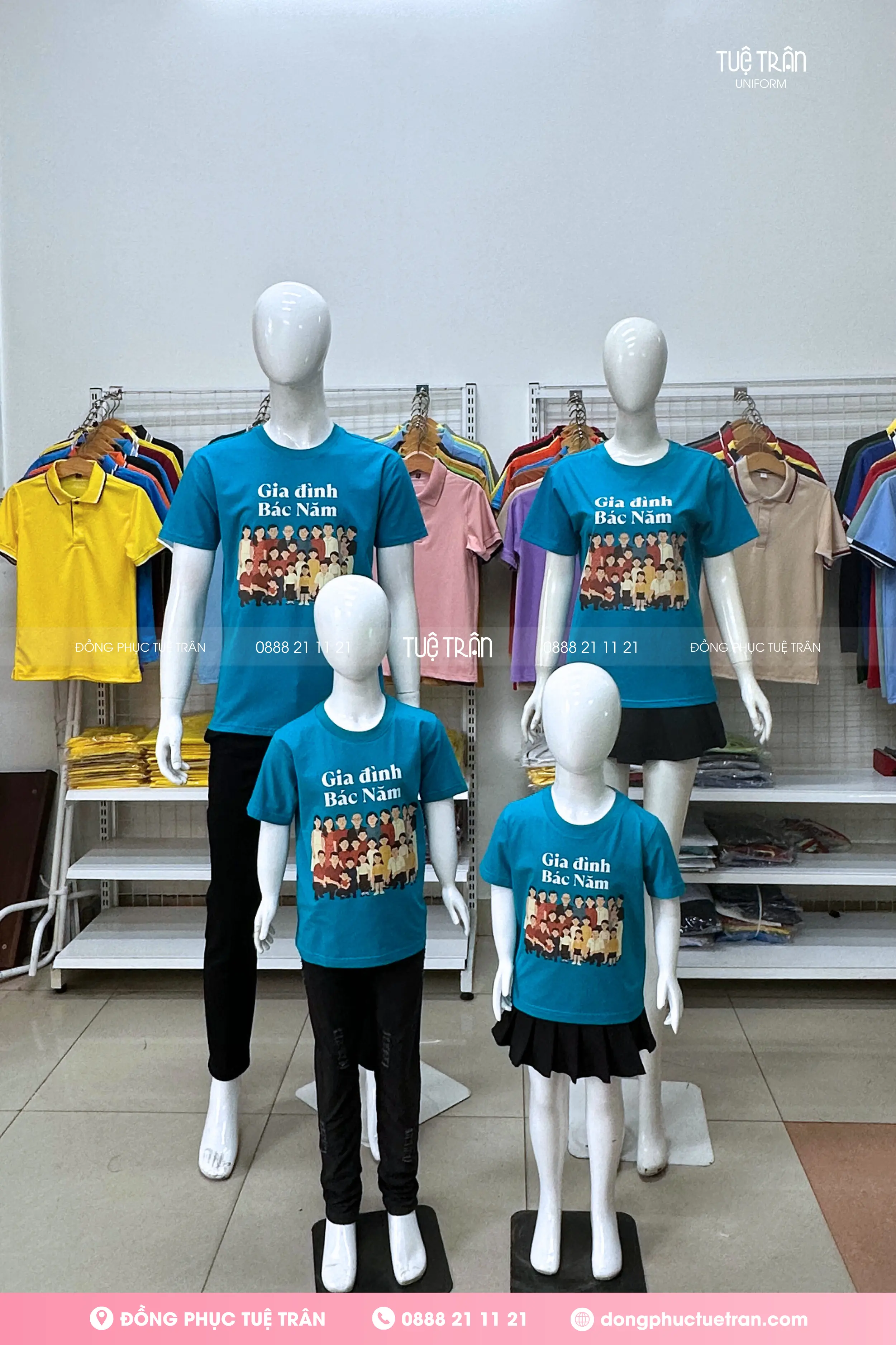 Đồng phục áo thun Gia đình Bác Năm