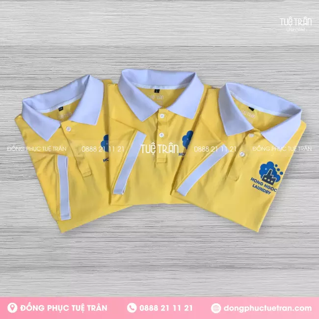 Đồng phục áo thun polo Giặt ủi Hồng Ngọc