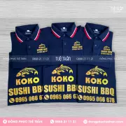 Đồng phục áo thun nhà hàng KoKo Sushi & BBQ
