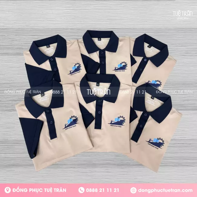 Đồng phục áo thun cổ trụ Công ty Shin Woo Tech
