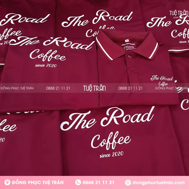 Đồng phục áo thun quán cà phê The Road Coffee