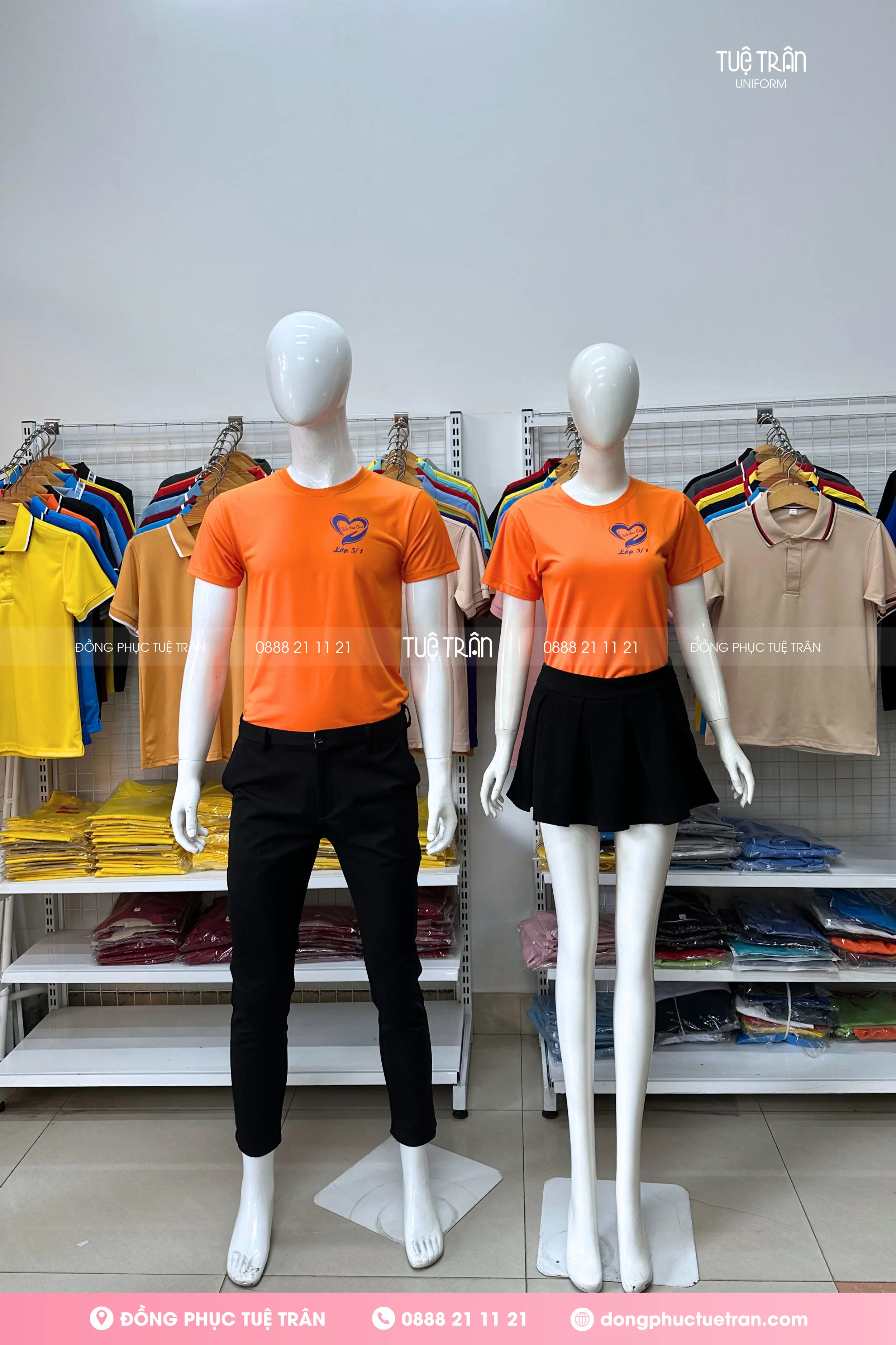 Đồng phục áo lớp Trường Tiểu Học Phước Hải 1